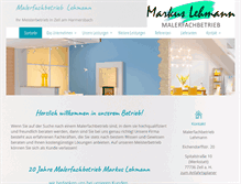 Tablet Screenshot of lehmann-maler.de